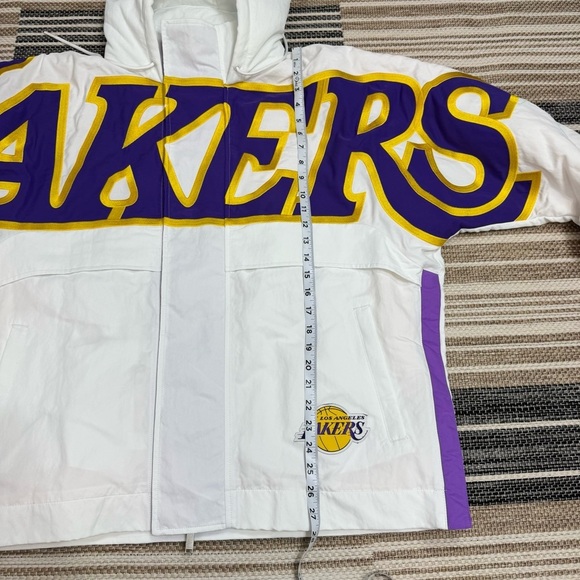 Nike x‎ AMBUSH NBA Collection Women’s Lakers Jacket Nylon White Purple Size Med - Picture 12 of 13